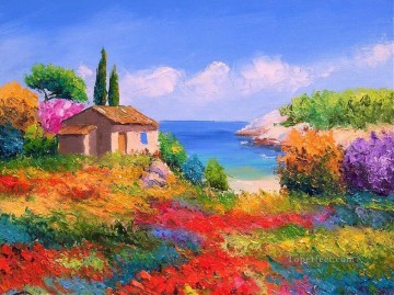 PLS09 美しい風景庭園 Oil Paintings